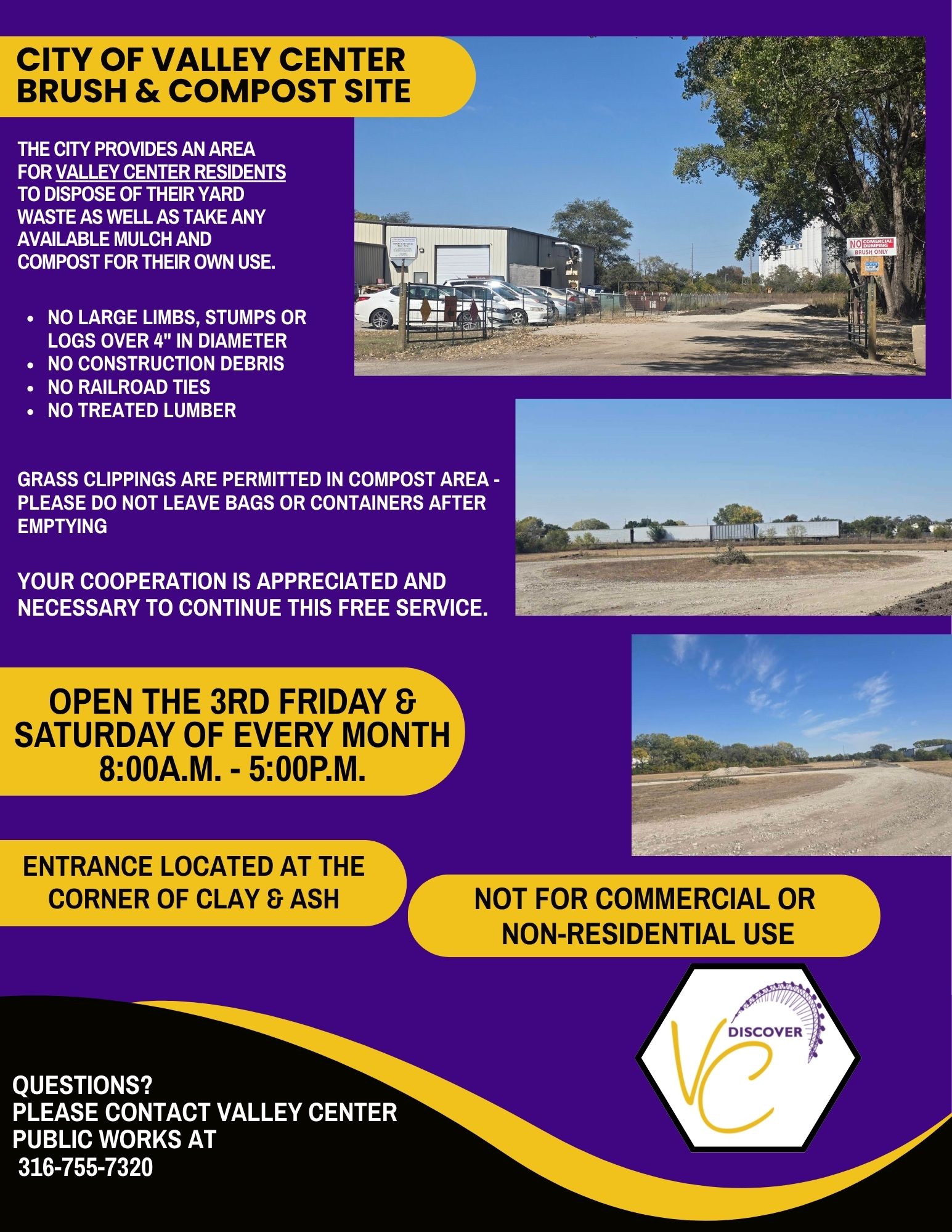 Bush Site Open 3rd Friday and Following Saturday Monthly